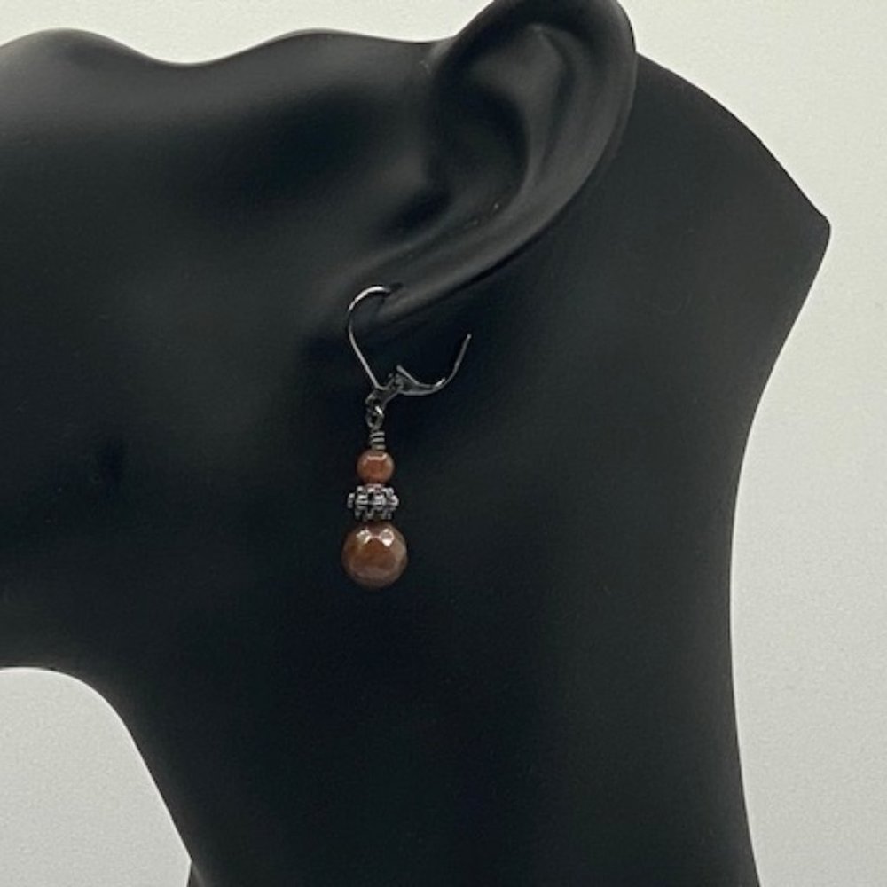 Purple Aventurine Drop Earrings